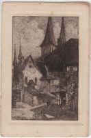 LU 40 Kunst-AK Luzern Hofkirche Kupferstich