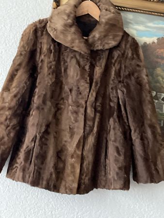 EleganteVintage Speziell Pelzjacke,Braun,VonNichtraucher GrM
