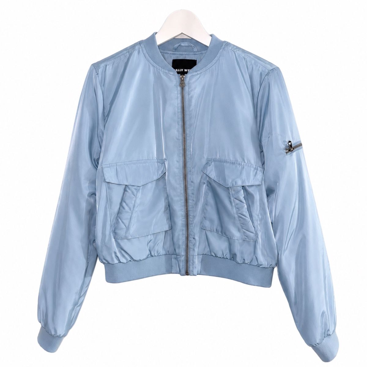 Tally Weijl Giacche: Hellblaue Bomberjacke / Übergangsjacke ✨ – Usato da Luzern venduto da Alenaluh