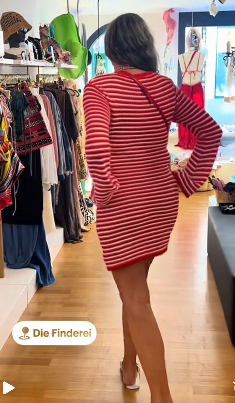 Vestiti: Mini-Strickkleid, rot/weiss gestreift – Nuovo e nell'imballaggio originale da Zürich venduto da Naebeli 3