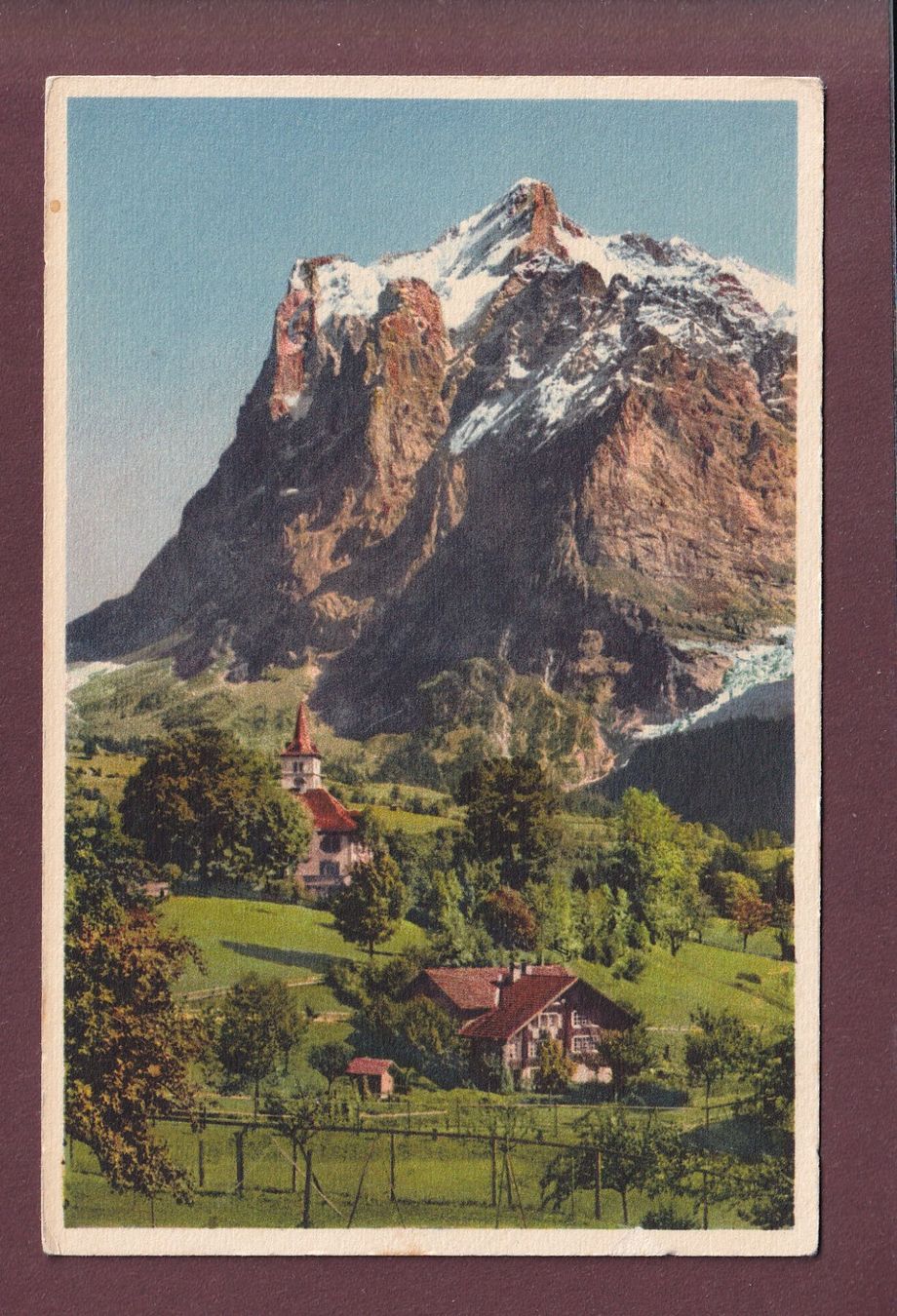 Ansichtskarten: GRINDELWALD - Wetterhorn – Gebraucht aus Pully von nicecards