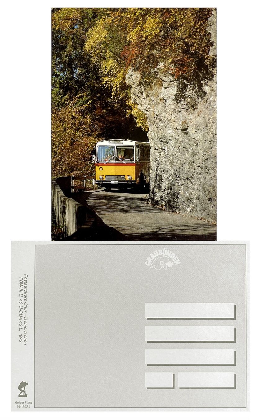 Ansichtskarten: Passugg Tschiertschen Schanfigg Postauto FBW 40U43L P 23506 – Neu (gemäss Beschreibung) aus Bern von AWiBe