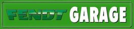 Blechschild-FENDT GARAGE - 46 X 10 CM