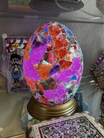 Lampe en mosaïque de verre 