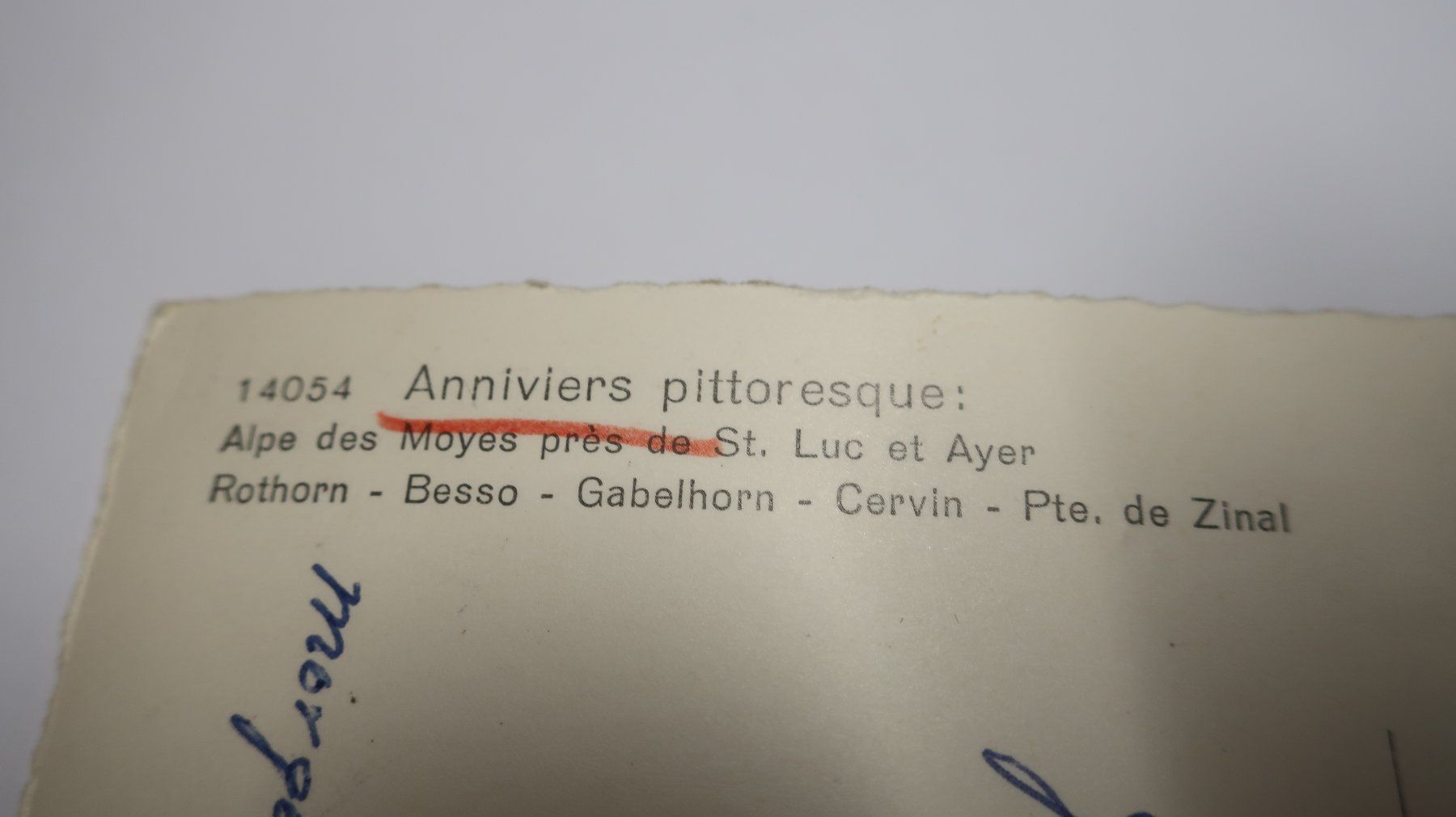 Cartoline postali: Anniviers Pittoresque 1953 – Difettoso da Cormoret venduto da Pascalll2001 6