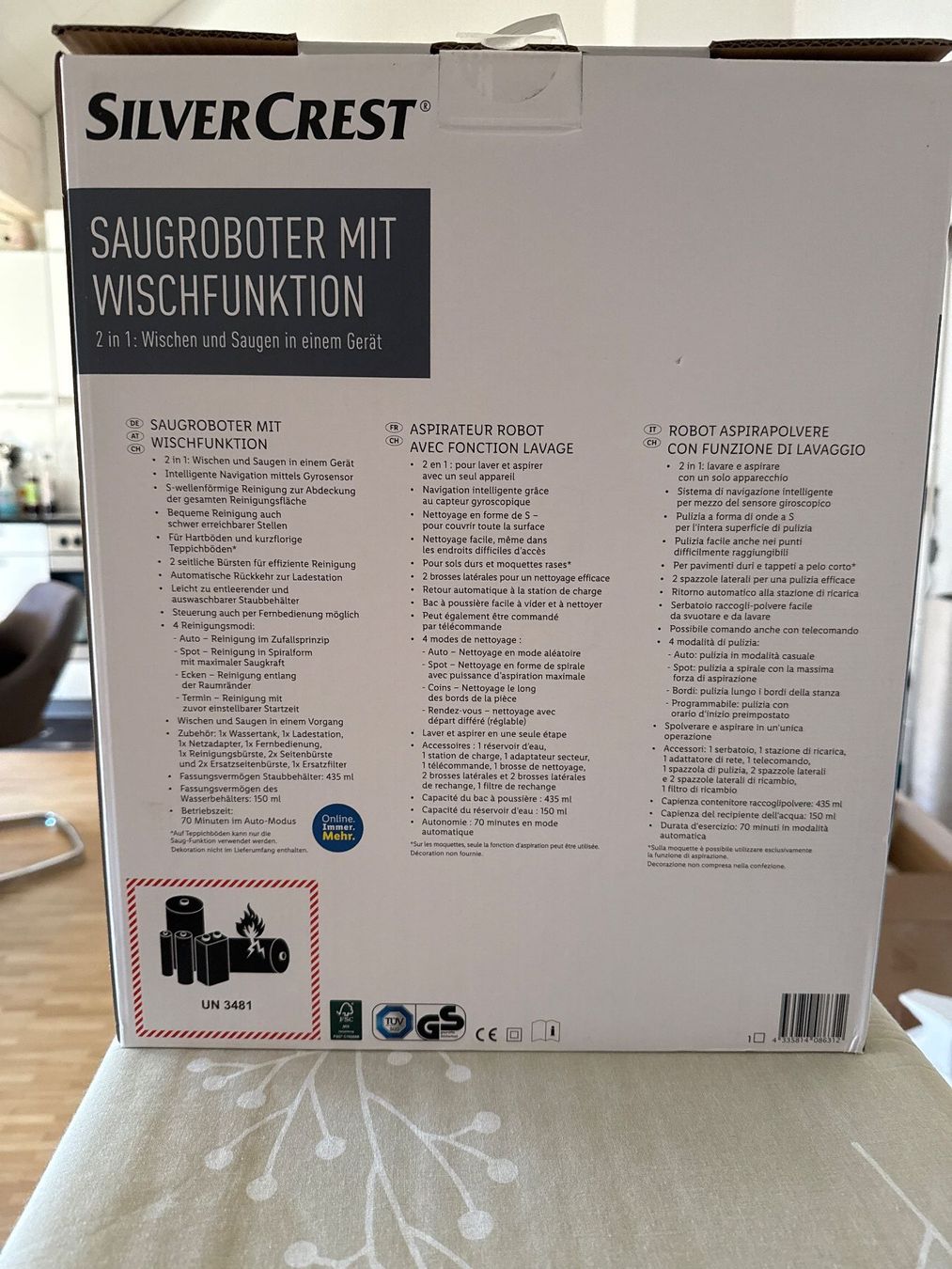 SilverCrest Staubsauger & Zubehör: Saugrobotter mit Wischfunktion – Neu (gemäss Beschreibung) aus Tübach von Magolino 2