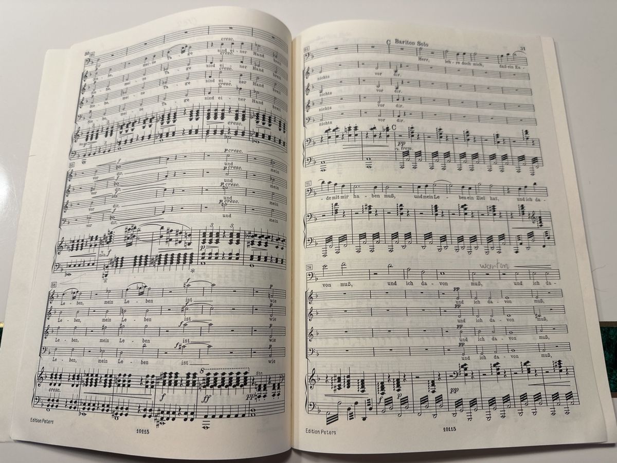 Libri: Brahms: Ein deutsches Requiem, Klavierauszug – Usato da Wald ZH venduto da Martin79 4