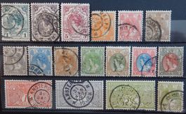 Niederlande ex. Kat. 53-71 gest. 1899/1906