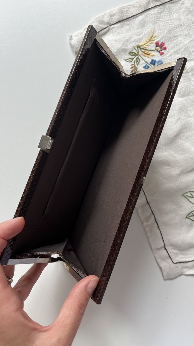 Borse da donna: Pochette pitone marrone donna – Usato da Lugano venduto da yul_fhg2 5