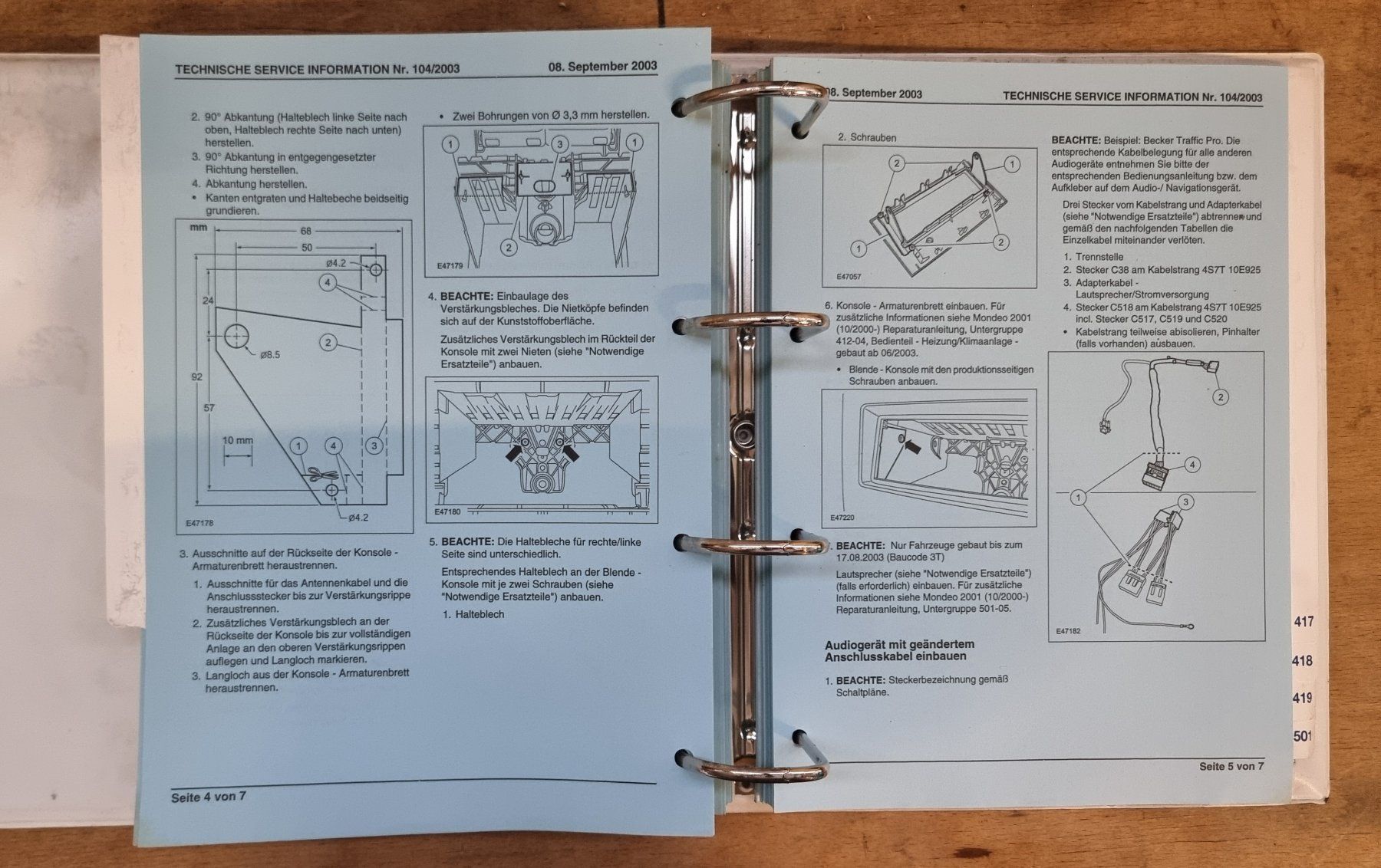 Libri: Ford: Technische Service Info 2003 -Top Werkstatthandbuch – Usato da Aristau venduto da daniel_s_1 7