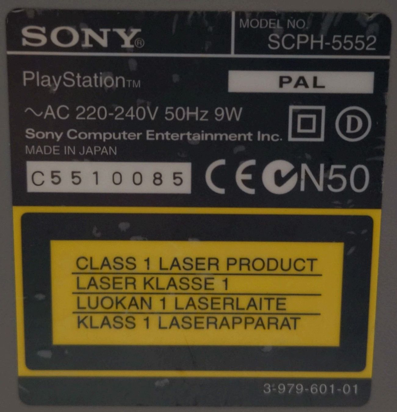 Sony Console: Playstation 1 – Difettoso da Grüningen venduto da Stargazer 1