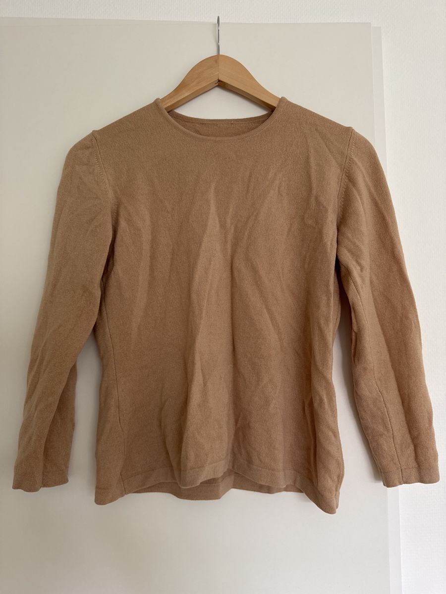Pullover & Sweatshirts: Schurwolle Basic Pullover Gr. 36 S beige Woolmark Naturfaser – Gebraucht aus Küsnacht ZH von Van_6lmf
