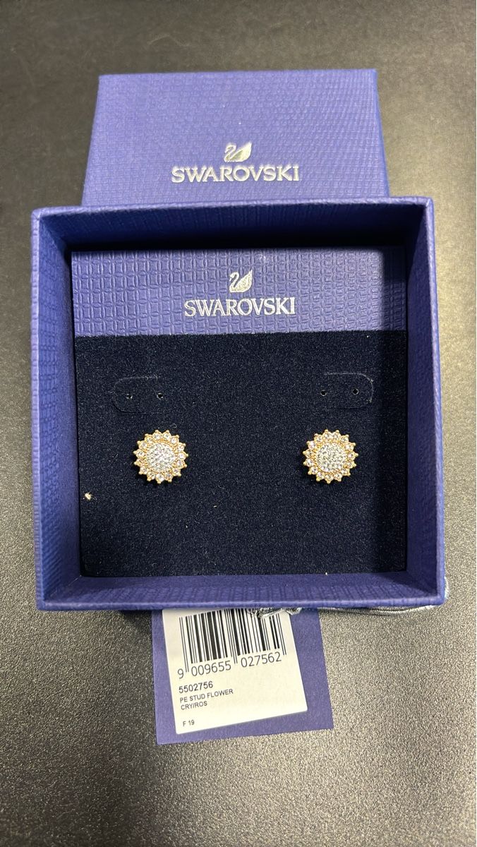 Swarovski Orecchini pendenti & Orecchini a lobo: Swarovski Sonnenblumen Ohrstecker Neuwertig – Nuovo (secondo la descrizione) da Bonaduz venduto da Jomby