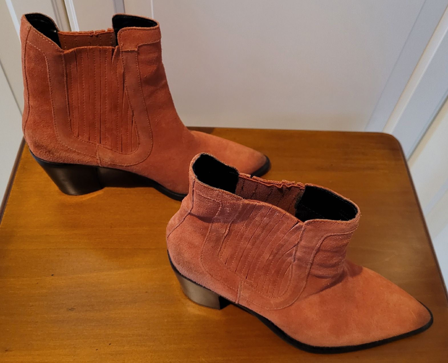 Scarpe da donna: BRONX Stiefeletten Gr. 40 Orange / Rostrot – Usato da Kappelen venduto da Betonchic 3