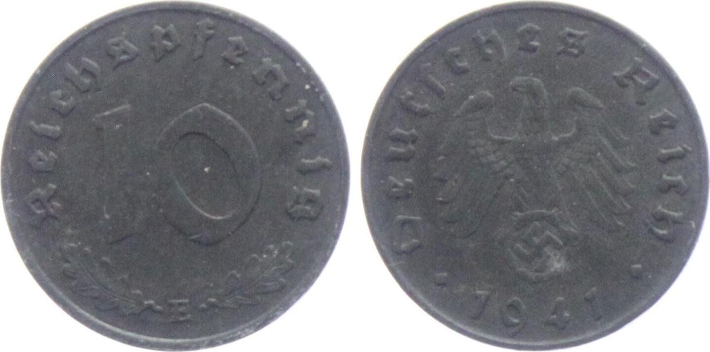 Tutti le monete: 50 Pfennig Deutsches Reich 1941 E – Usato da Kriens venduto da TSCH1
