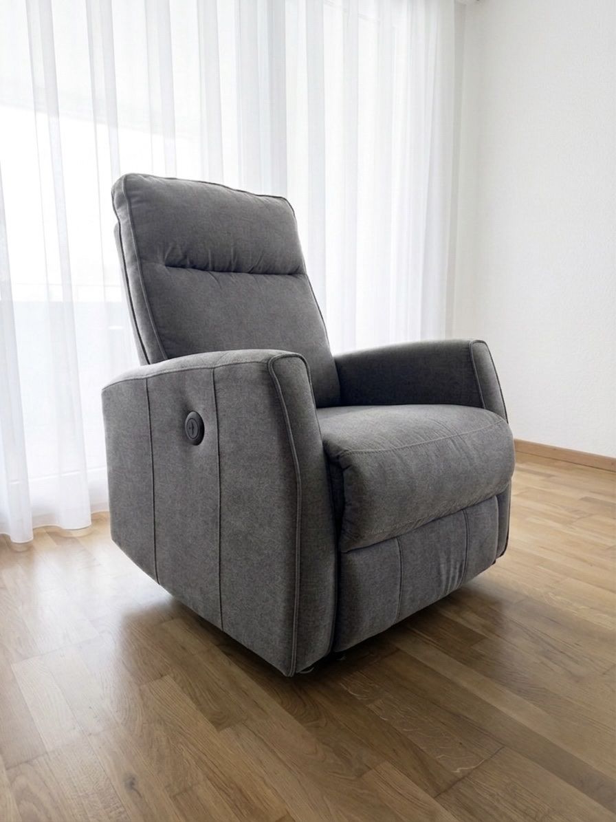 Micasa Fauteuils: Elektrischer Relaxsessel Grau mit USB-Anschluss – D'occasion à Kehrsatz par BE_Swiss