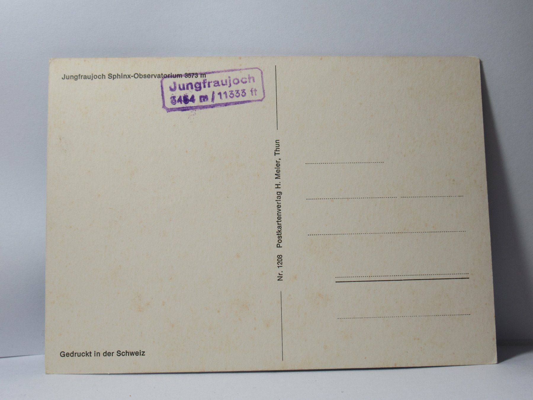 Cartoline postali: Jungfraujoch, Sphinx - Observatorium – Nuovo (secondo la descrizione) da Grenchen venduto da Bluemchen1900 1