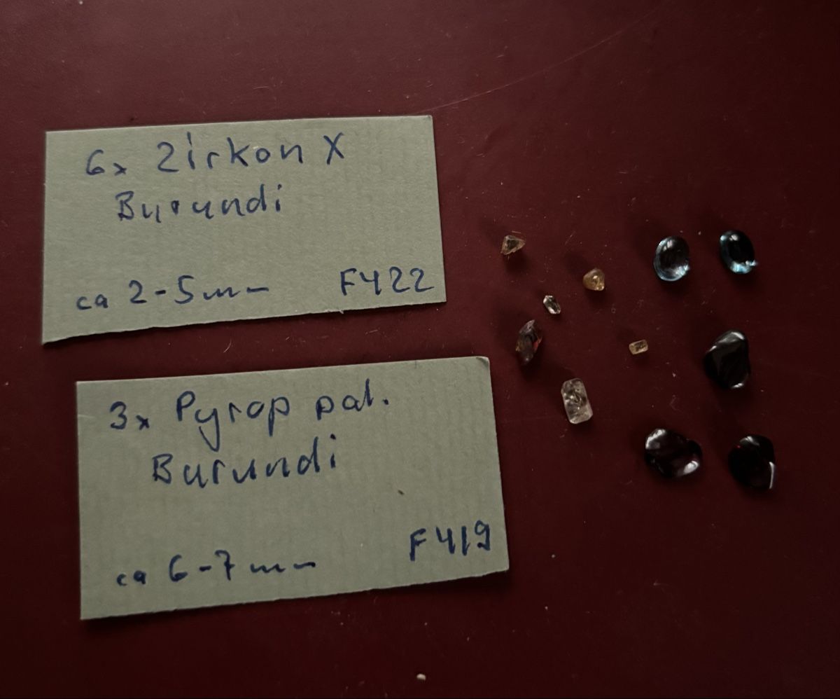 Edelsteine: Mineralien Zirkon,Topas und Pyrop – Neu und originalverpackt aus Erlinsbach von moseco 1