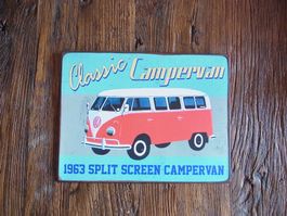 Classic Camper Van VW Bulli Blechschild