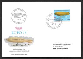 Sonderbrief Tag der Aerophilatelie Luzern 25.-27.4.1975