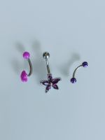 3 Bauchnabelpiercings