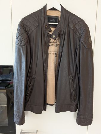 Braune Lederjacke Vanguard Large