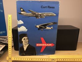 SWISSAIR Curt Riess Buch Jahrgang 1966 Flugzeug Fan Rarit...