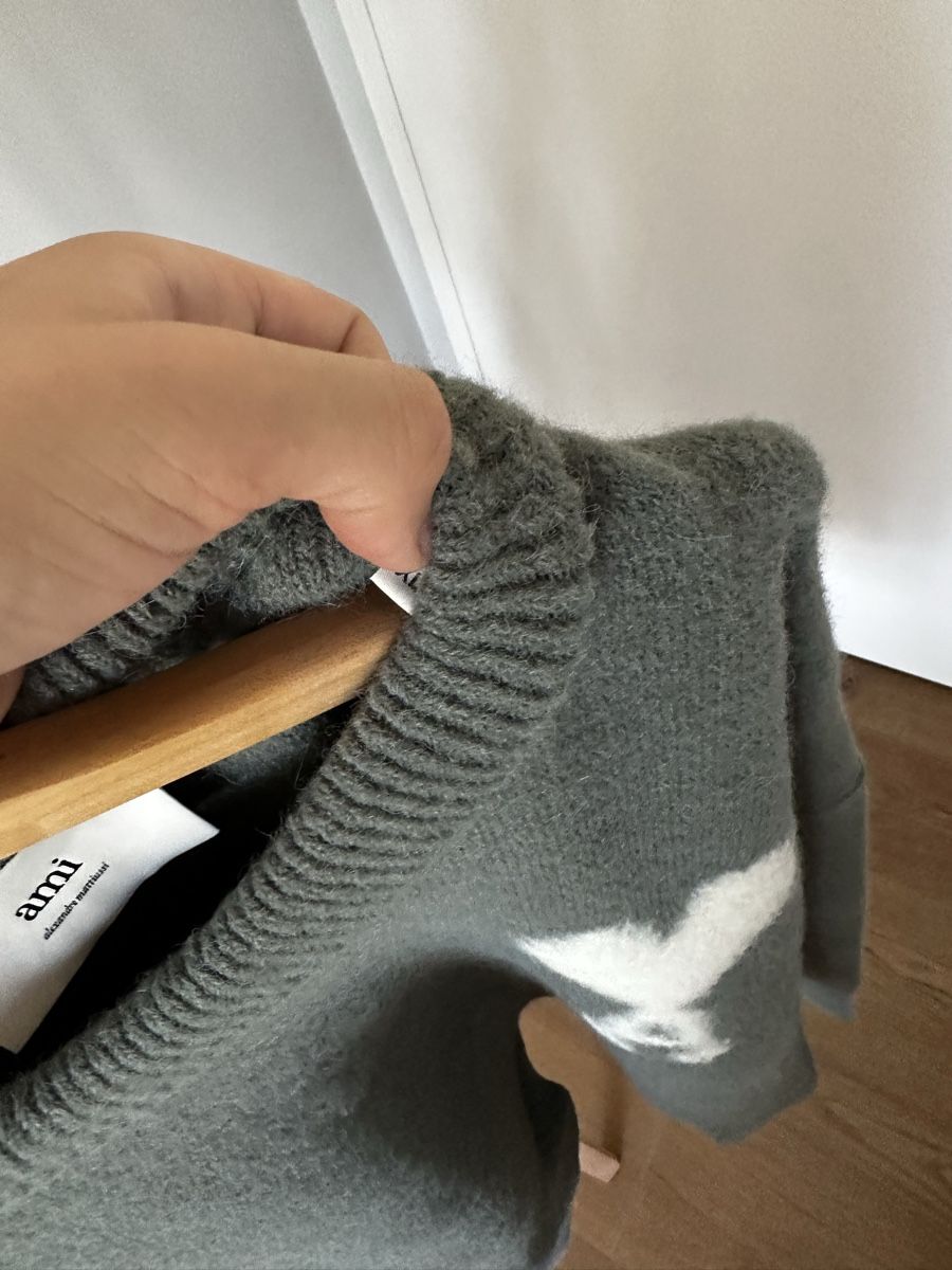 Jacquemus Maglioni & Felpe: Ami Paris Pullover grün – mit Alpakawolle – Nuovo (secondo la descrizione) da Arbon venduto da andizue 2