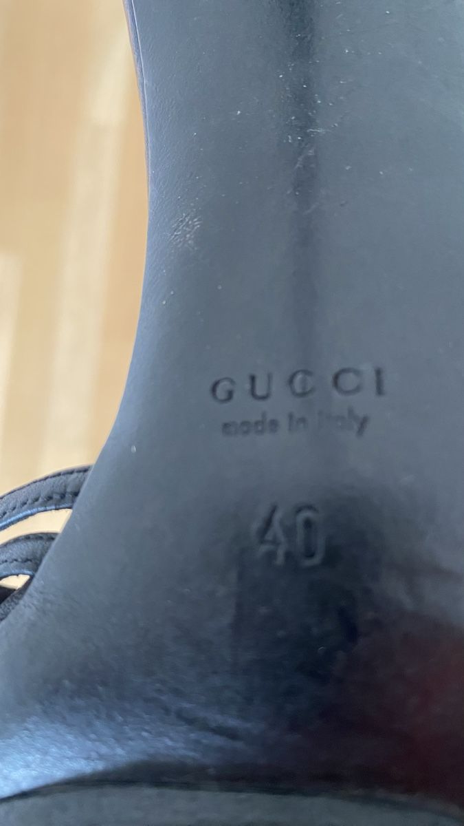 Gucci Scarpe da donna: GUCCI HIGH HEELS BLACK LEATHER STRAPS – Nuovo (secondo la descrizione) da Walchwil venduto da Finibaci 7