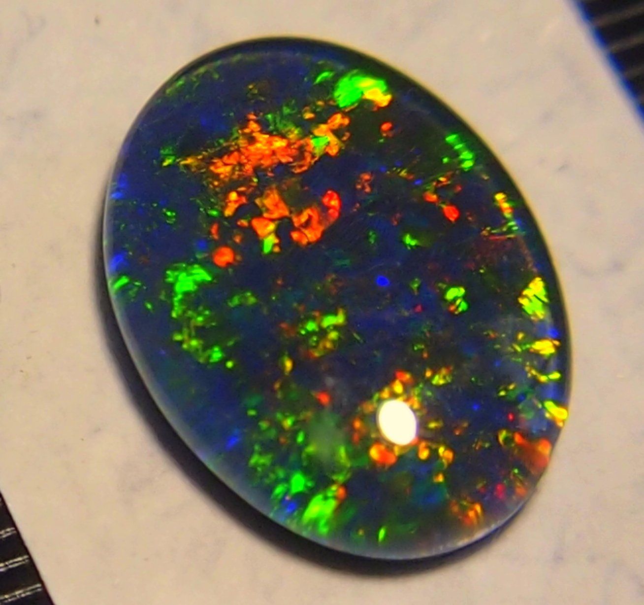 Pietre preziose: 5,5 ct. Multicolour Blackopal-Triplet AAA – Nuovo e nell'imballaggio originale da Reinach BL venduto da rumablum 7