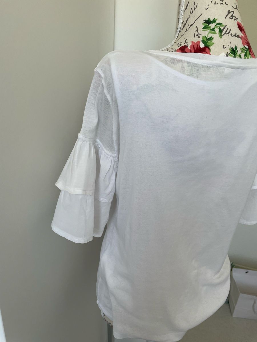 H&M T-shirt: Weisses T-Shirt S ca. 38 H&M – Usato da Zürich venduto da Pamuk04 1