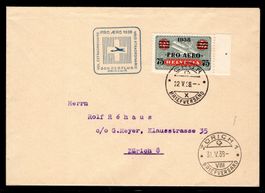 CH - Flugpost - Sonderflug - SF 38.1m - Pro Aero 1938
