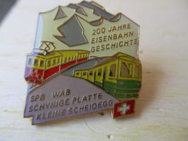 Lok Lokomotive SPB Schynige Platte Kleine Scheidegg Pin
