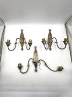 3 Wandleuchter Appliken Vintage Antik Elektrifiziert