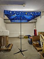 Sonnenschirm blau mit Sternenhimmel rechteckig 190x130cm Neu