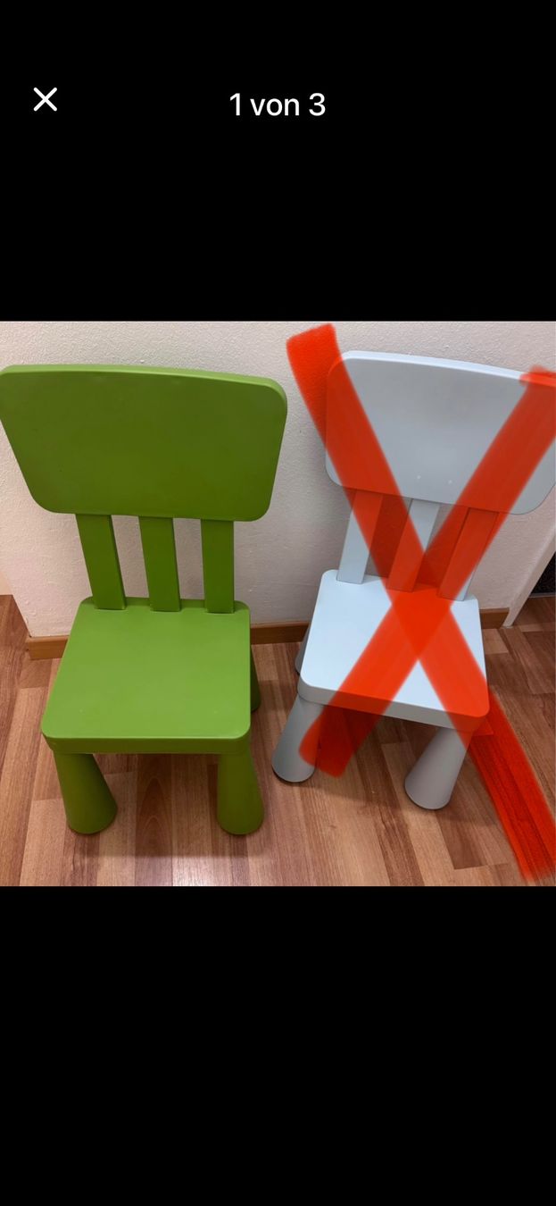 Sedie: 1 Ikea Mammut Kinderstühle – Usato da Mönchaltorf venduto da gol_pg75