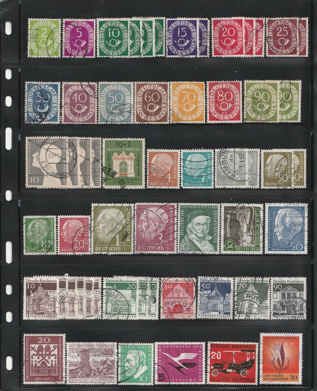 Tutti i francobolli: Briefmarken - Deutsche Bundespost -  BRD – Usato da Basel venduto da chrisKB