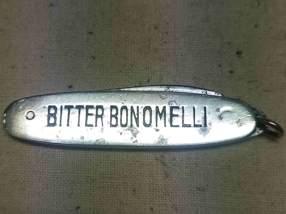 Taschenmesser: Messer - "BITTER BONOMELLI" - Pubblicitario - Vintage – Gebraucht aus Sorengo von 74in 1
