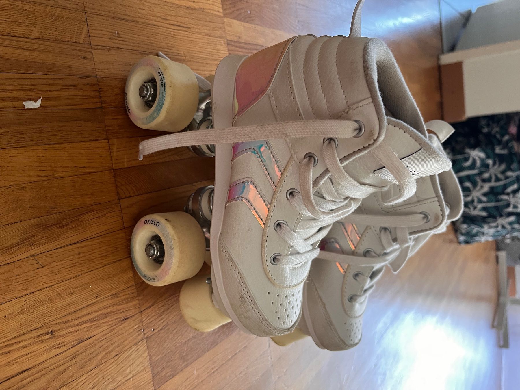 Decathlon Pattini in linea & Pattini a rotelle: Patins à roulettes Oxelo T. 23 – Usato da Rolle venduto da Tico13