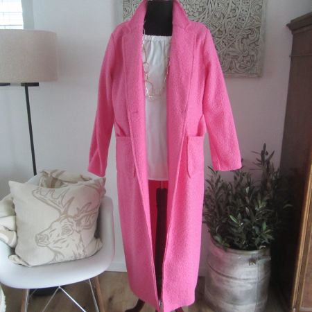 Miss Goodlife trendy Mantel Übergangsmantel XL pink