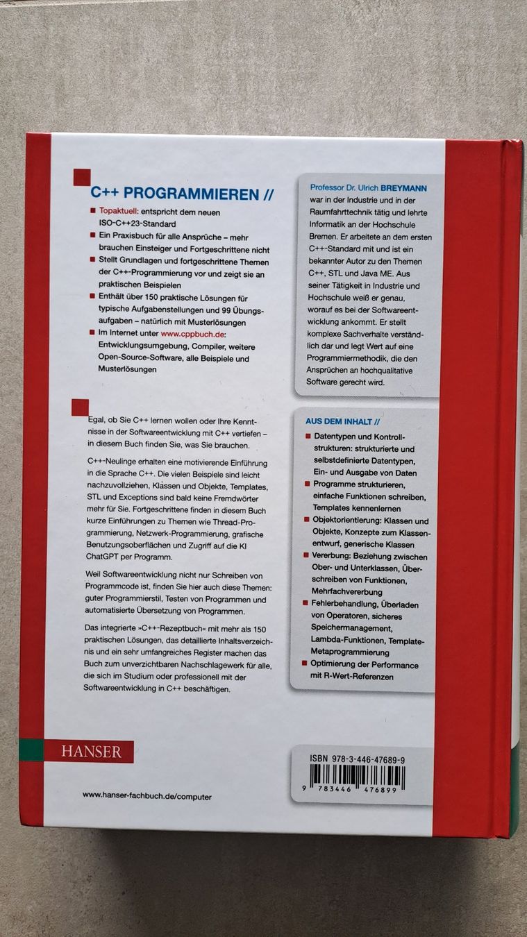 Libri: Breymann - C++ programmieren (2023) – Usato da Caslano venduto da Welaberg 1