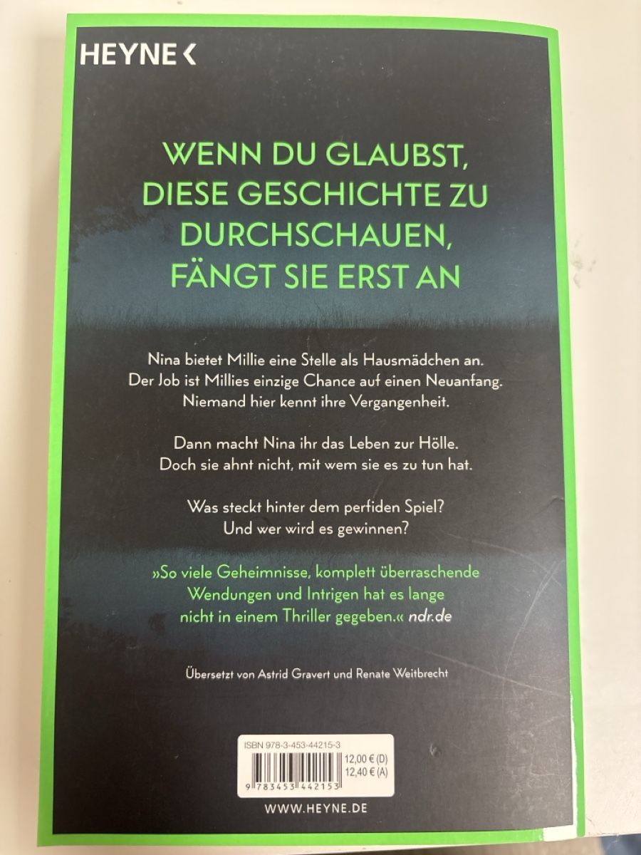 Libri: Thriller "Wenn sie wüsste" von Freida McFadden – Usato da Moosseedorf venduto da ani_c9vz 1