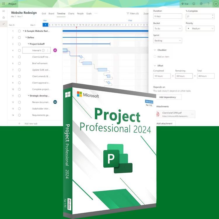 Office 2024 Pro Plus + Project 2024 Pro + Visio 2024 Pro (Gebraucht) in ...