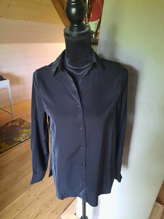 Schwarze Damenblouse, Gr. 36, elegant🖤🌃