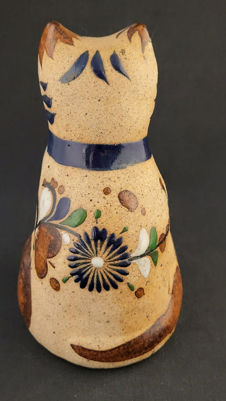 Statuette: Handgefertigte Ton-Katze MEXICO – Usato da Basel venduto da spinne02 3