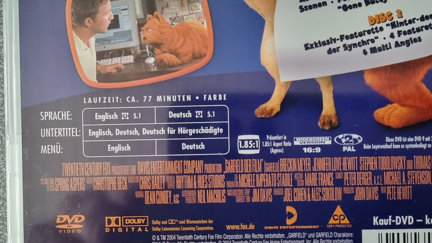 Tutti i DVDs: Garfield 2 DVD Set – Usato da Oetwil am See venduto da fineli2 1