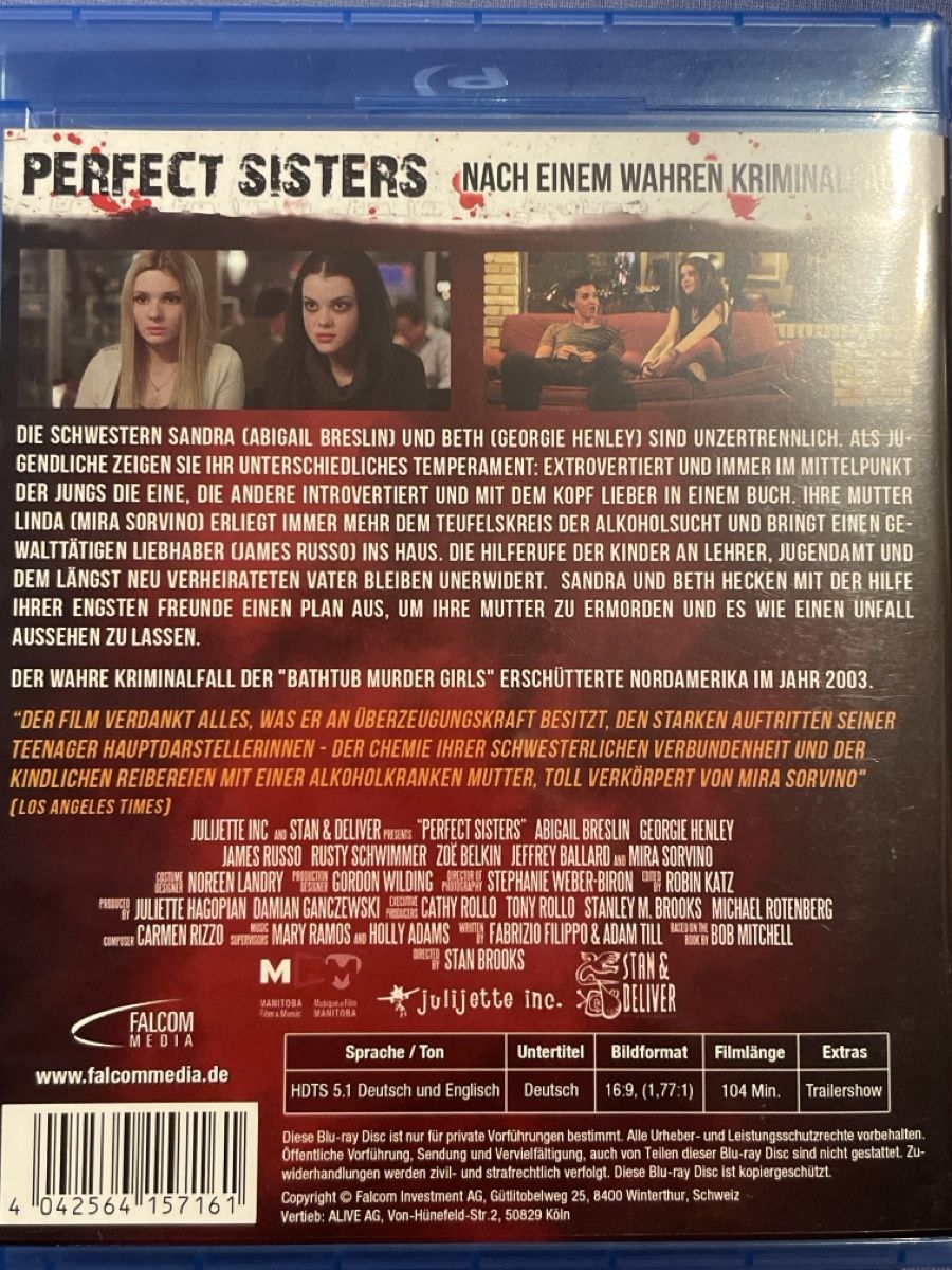 Tutti i DVDs: Perfect Sisters (2014) – Usato da Waldenburg venduto da Gonzo8 1