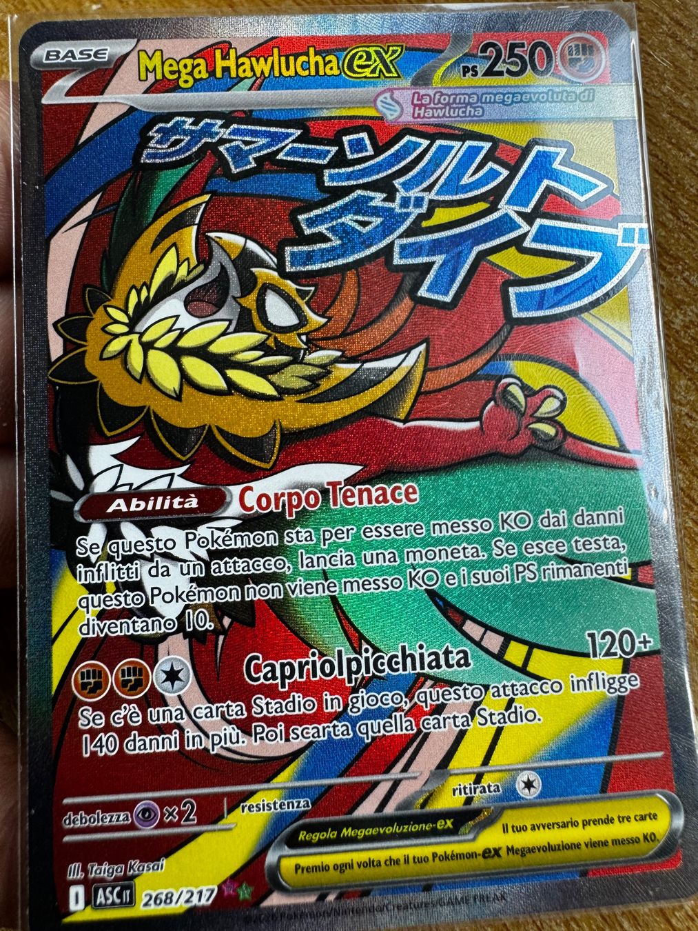 Pokémon Carte collezionabili: Carte pokemon ascesa eroica Mega hawlucha ex – Usato da Muralto venduto da eli_r8pd 2