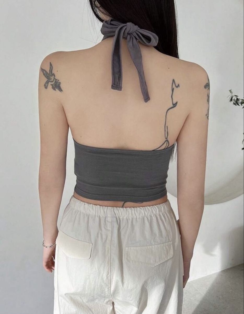 Shein Tops: Haut dos nu gris M 💛 – Neu (gemäss Beschreibung) aus Bramois von cyr_sb8d 1