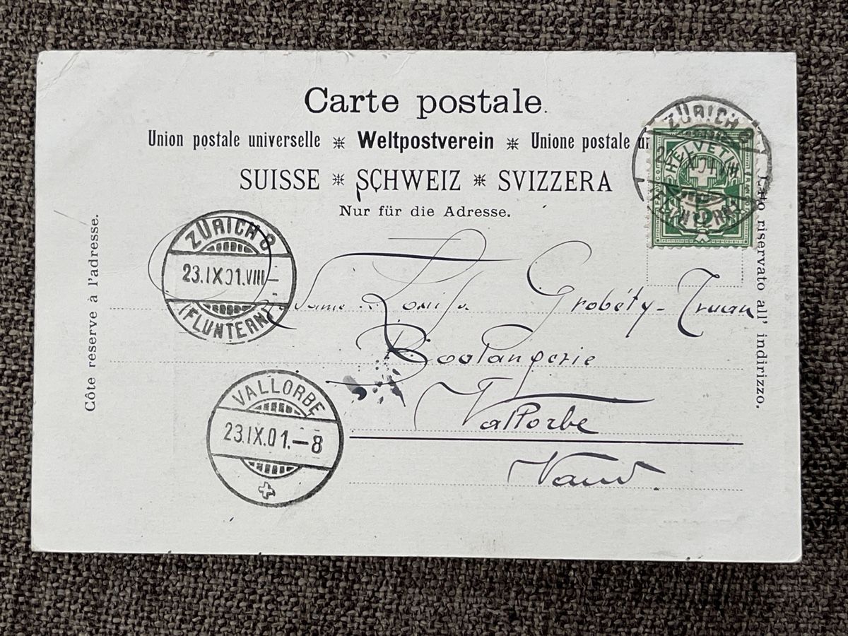 Cartoline postali: Theater in Zürich, 1901 – Usato da Strengelbach venduto da Aschatan5 1